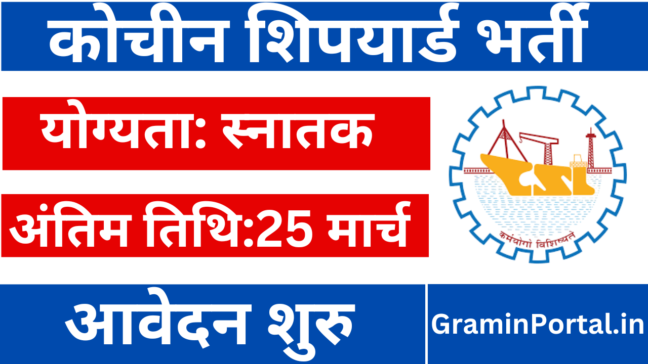 Cochin Shipyard Ltd. Requirement 2025