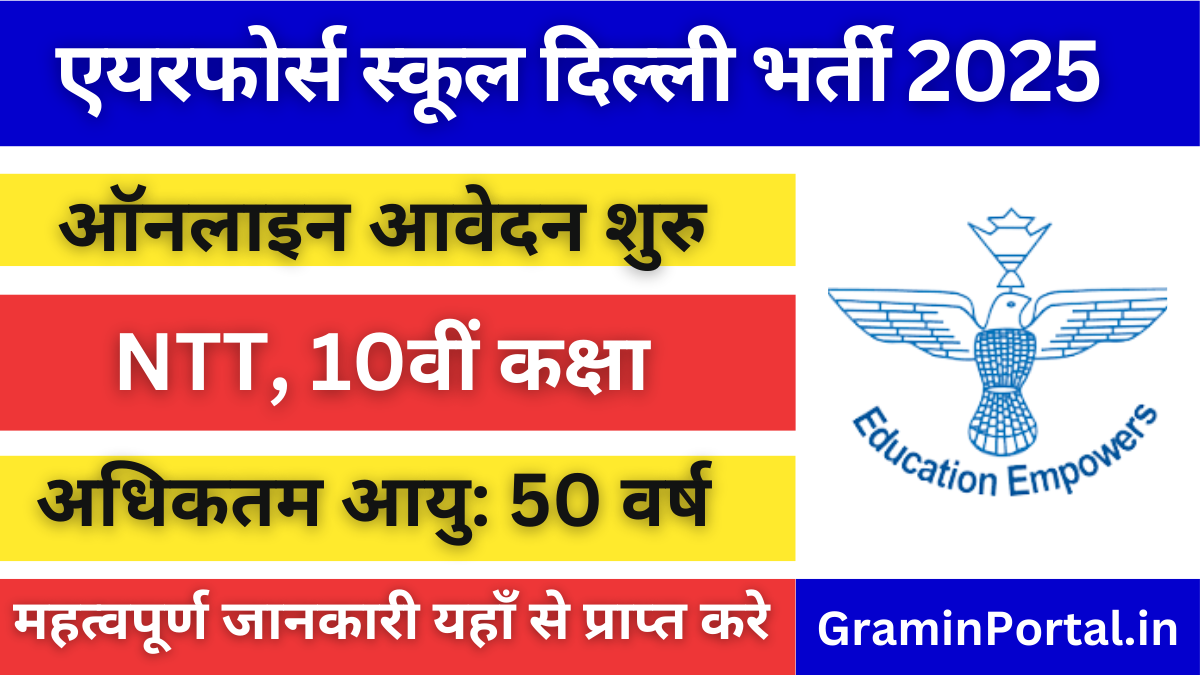 Air Force School Delhi Recruitment 2025