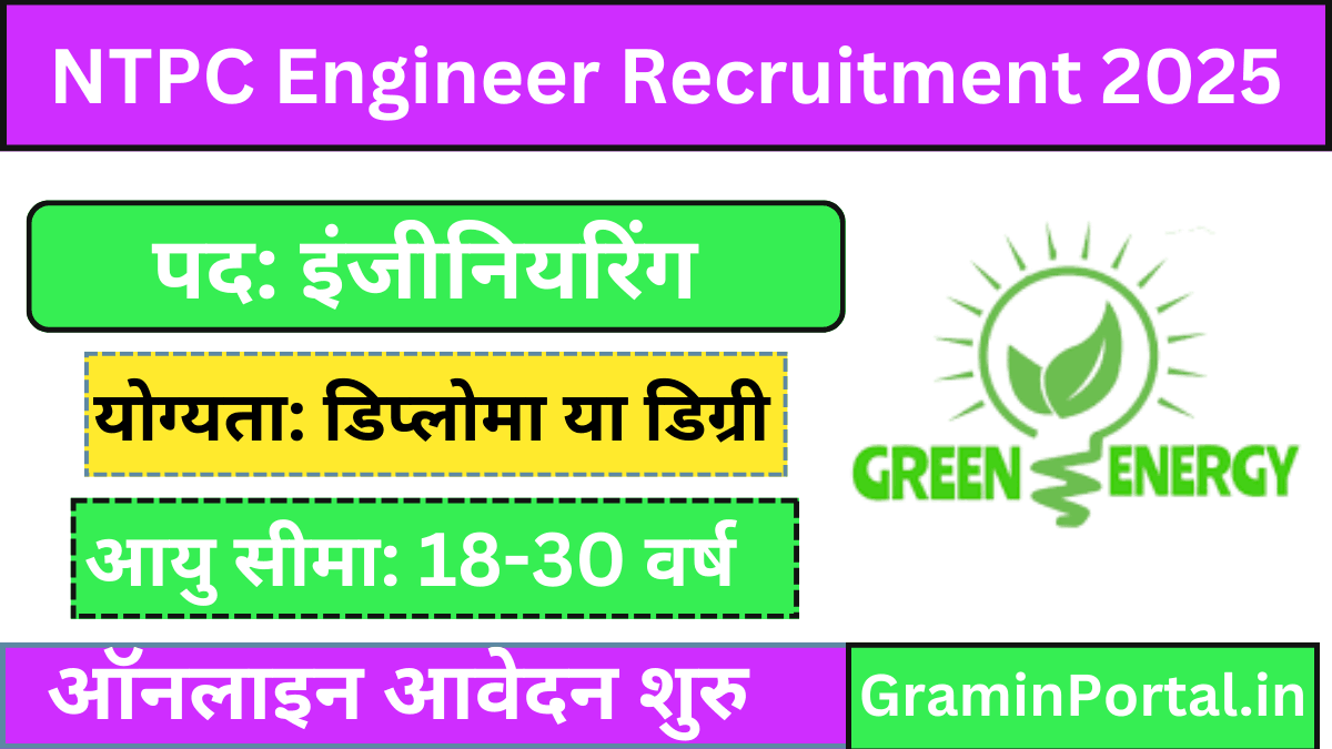 NTPC Green Energy Limited Engineer Recruitment 2025
